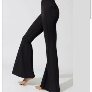 Free People flare sweat pants black - medium